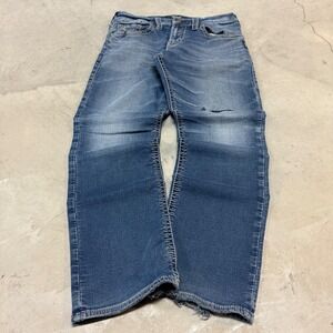 Vintage y2k Baggy Silver Jeans
